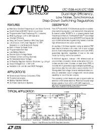 Datasheet LTC1538-AUX manufacturer Linear