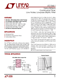 Datasheet LTC1560-1CS8 manufacturer Linear