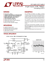 Datasheet LTC1605-1C manufacturer Linear