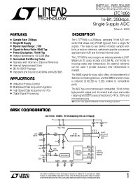Datasheet LTC1606AC manufacturer Linear