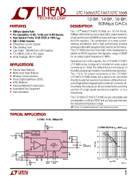 Datasheet LTC1666 manufacturer Linear