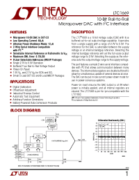 Datasheet LTC1669-8CMS8 manufacturer Linear
