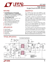 Datasheet LTC1693-2CS8 manufacturer Linear