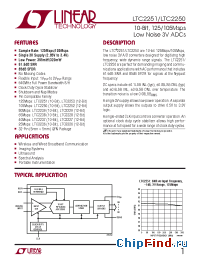 Datasheet LTC2250CUH manufacturer Linear