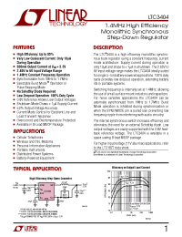 Datasheet LTC3404EMS8 manufacturer Linear