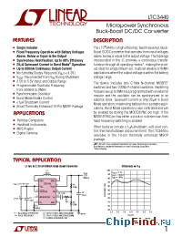 Datasheet LTC3440EMS manufacturer Linear