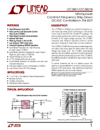 Datasheet LTC3801BES6 manufacturer Linear
