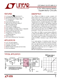 Datasheet LTC695-3.3 manufacturer Linear