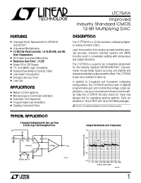 Datasheet LTC7541AKN manufacturer Linear