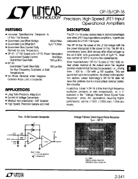 Datasheet OP-16A manufacturer Linear