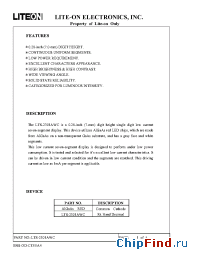 Datasheet LTS-2301AWC manufacturer Lite-On