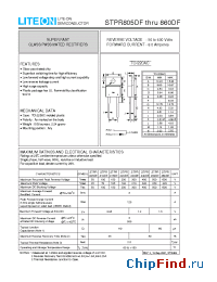 Datasheet STPR805DF manufacturer Lite-On