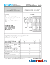 Datasheet STPR810D manufacturer Lite-On