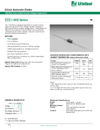 Datasheet 1.5KE22A manufacturer Littelfuse