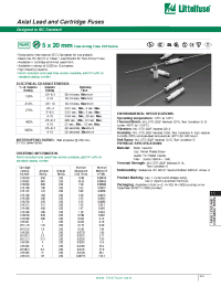 Datasheet 21601.6 manufacturer Littelfuse