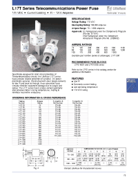 Datasheet L17T00 manufacturer Littelfuse