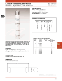 Datasheet LA120X15-1 manufacturer Littelfuse