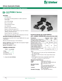 Datasheet P4SMA100CA manufacturer Littelfuse