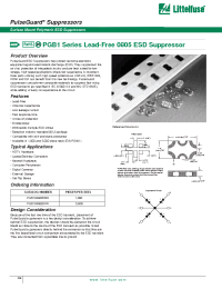 Datasheet PGB1040805MR manufacturer Littelfuse
