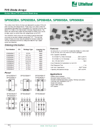 Datasheet SP0502BAHT manufacturer Littelfuse