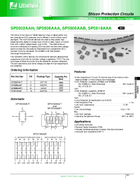 Datasheet SP0506AAA manufacturer Littelfuse