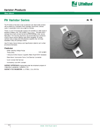 Datasheet V130PA20A manufacturer Littelfuse