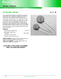Datasheet V175LA10A manufacturer Littelfuse