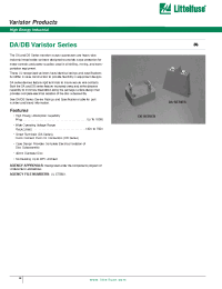 Datasheet V321DA40 manufacturer Littelfuse