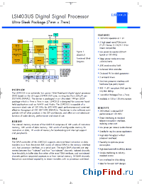 Datasheet LSI403US manufacturer Logic Devices