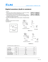 Datasheet DTC114 manufacturer Leshan Radio