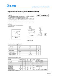 Datasheet DTC114YKA3 manufacturer Leshan Radio