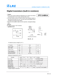 Datasheet DTC124EKA manufacturer Leshan Radio