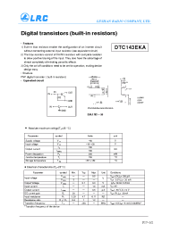 Datasheet DTC143EKA manufacturer Leshan Radio