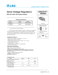 Datasheet LM3Z12VT1 manufacturer Leshan Radio