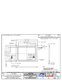 Datasheet LCM-S640480GCN-75 manufacturer Lumex