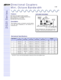 Datasheet 2020-4016-20 manufacturer M/A-COM