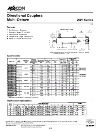 Datasheet 2025-6001-06 manufacturer M/A-COM