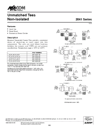 Datasheet 2041-6203-00 manufacturer M/A-COM