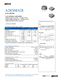 Datasheet A28 manufacturer M/A-COM
