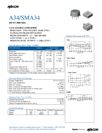 Datasheet A34 manufacturer M/A-COM