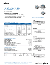 Datasheet A39 manufacturer M/A-COM