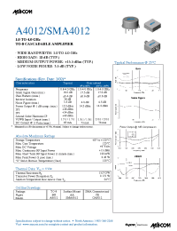 Datasheet A4012 manufacturer M/A-COM
