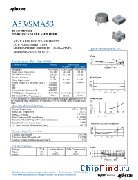 Datasheet A53 manufacturer M/A-COM