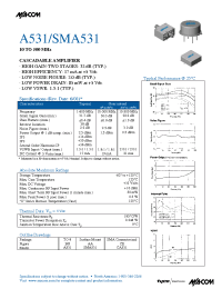 Datasheet A531 manufacturer M/A-COM