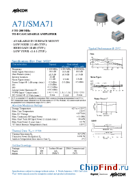 Datasheet A71 manufacturer M/A-COM