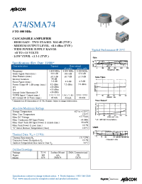 Datasheet A74 manufacturer M/A-COM