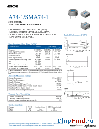 Datasheet A74-1 manufacturer M/A-COM