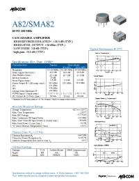 Datasheet A82 manufacturer M/A-COM