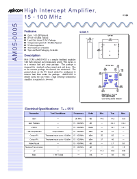Datasheet AM05-0005-TB manufacturer M/A-COM