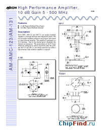 Datasheet AM-123 manufacturer M/A-COM